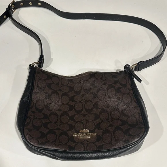 Coach Ellie File Bag Brown and Black Women's Bag - Picture 1 of 4